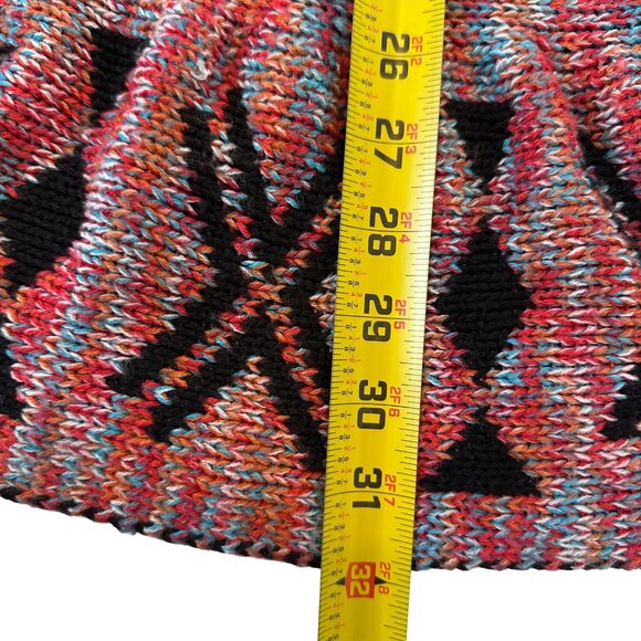 Aztec Knit Sweater Size XL Open Front Boho Cardigan Styles Southwest Vest Top - Picture 11 of 16